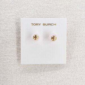 Tory Burch Kira Pearl Stud Earrings Pink OS
